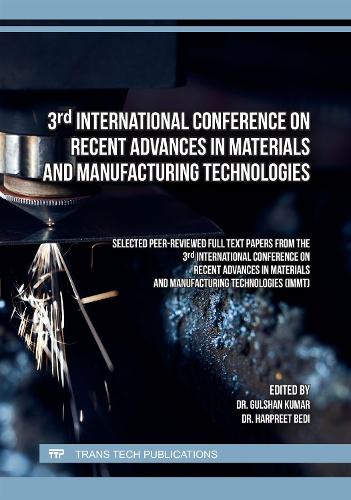 3rd International Conference on Recent Advances in Materials and Manufacturing Technologies