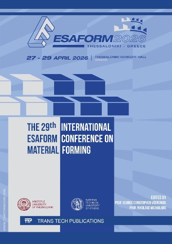 The 29th International ESAFORM Conference on Material Forming