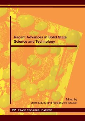 Recent Advances in Solid State Science and Technology