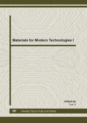 Materials for Modern Technologies I