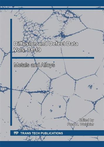 Diffusion and Defect Data Vol. 18-19