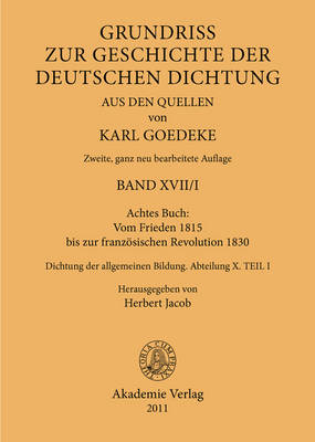 Achtes Buch: Vom Frieden 1815 Bis Zur Franzoesischen Revolution 1830