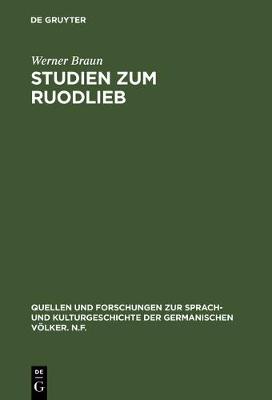 Studien Zum Ruodlieb