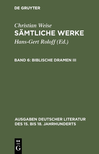 Biblische Dramen III