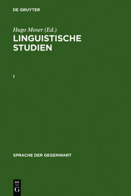 Linguistische Studien. 1