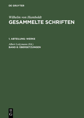 Gesammelte Schriften, Band 8, Übersetzungen