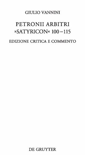 Petronii Arbitri "Satyricon" 100-115
