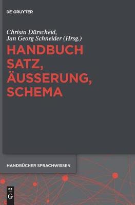 Handbuch Satz, Äußerung, Schema