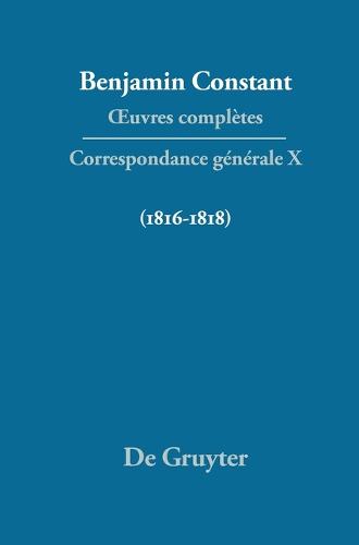 Correspondance générale 1816–1818