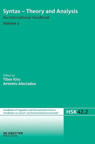 Syntax - Theory and Analysis. Volume 2