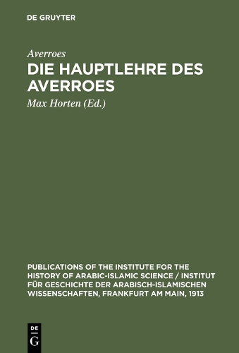 Die Hauptlehre des Averroes