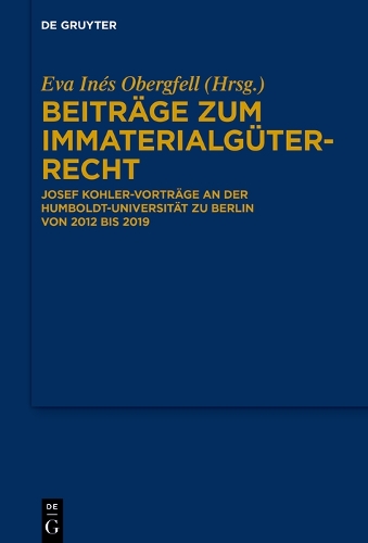 Beiträge zum Immaterialgüterrecht