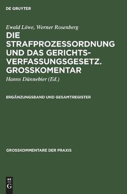 Ergänzungsband und Gesamtregister