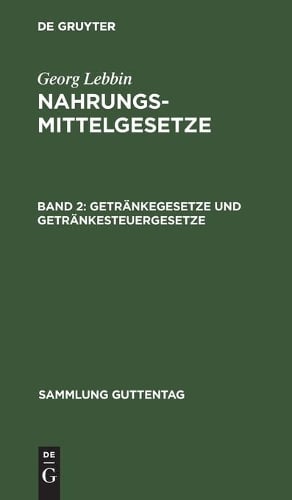 Getränkegesetze Und Getränkesteuergesetze