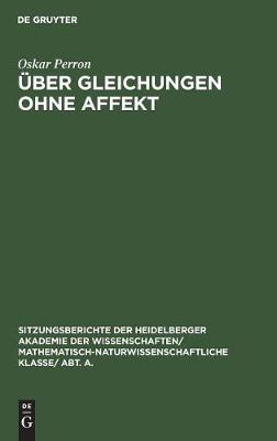 Über Gleichungen ohne Affekt