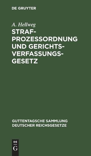 Strafprozeßordnung Und Gerichtsverfassungsgesetz