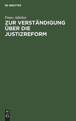Zur Verständigung Über Die Justizreform