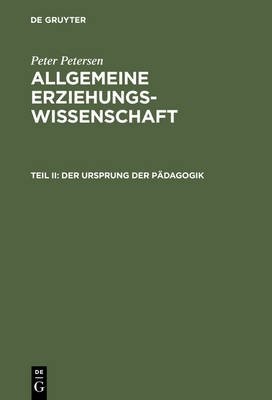 Der Ursprung der Pädagogik
