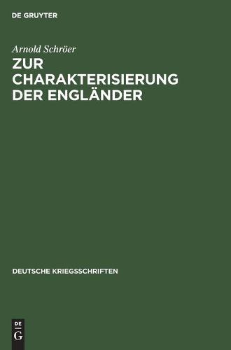Zur Charakterisierung Der Engländer