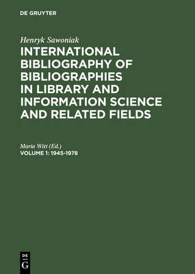 International Bibliography of Bibliographies in Library and Information Science and Related Fields
