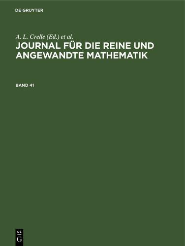 Journal fur die reine und angewandte Mathematik Journal fur die reine und angewandte Mathematik