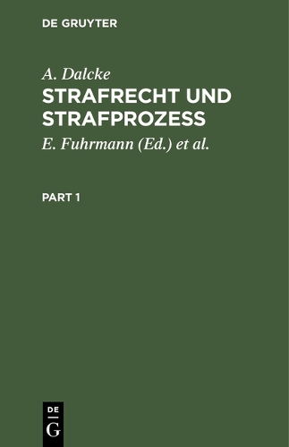 Strafrecht Und Strafprozeß