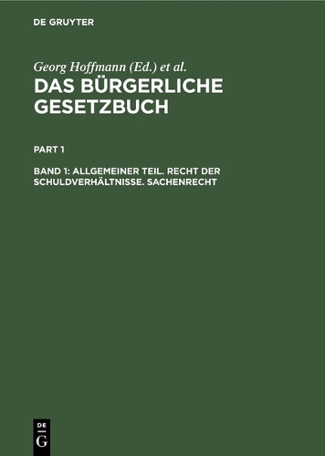 Allgemeiner Teil. Recht Der Schuldverhältnisse. Sachenrecht