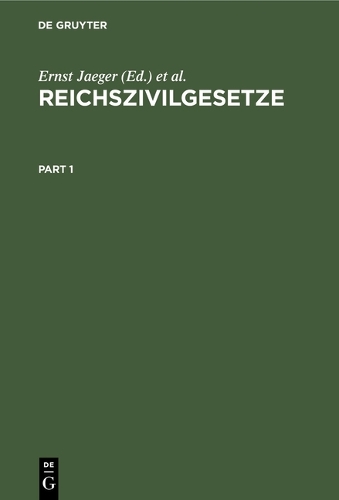Reichszivilgesetze. (Ausgabe Für Sachsen)