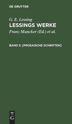[Prosaische Schriften]