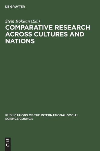 Comparative Research across Cultures and Nations