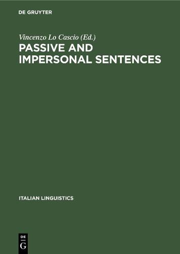 Passive and impersonal sentences