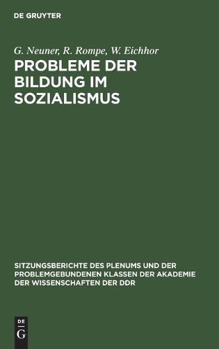 Probleme Der Bildung Im Sozialismus