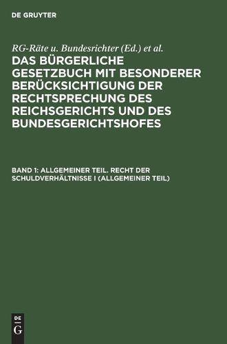 Allgemeiner Teil. Recht Der Schuldverhältnisse I (Allgemeiner Teil)