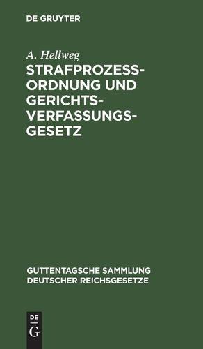 Strafprozeßordnung Und Gerichtsverfassungsgesetz
