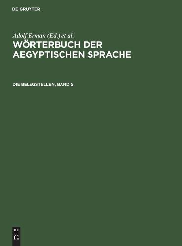Die Belegstellen, Band 5