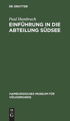 Einführung in Die Abteilung Südsee