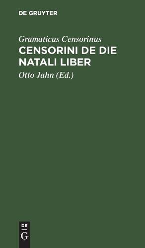 Censorini de Die Natali Liber