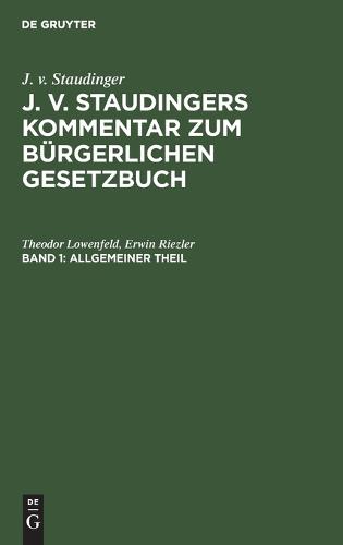 Allgemeiner Theil