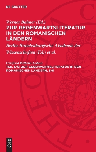 Zur Gegenwartsliteratur in Den Romanischen Ländern. Teil 5/6