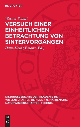 Versuch Einer Einheitlichen Betrachtung Von Sintervorgängen