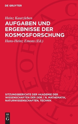 Aufgaben Und Ergebnisse Der Kosmosforschung