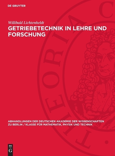 Getriebetechnik in Lehre Und Forschung