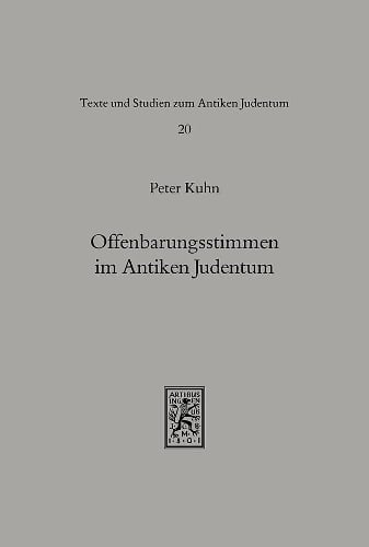 Offenbarungsstimmen im Antiken Judentum