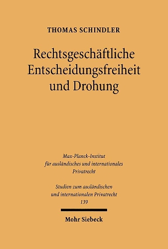Rechtsgeschäftliche Entscheidungsfreiheit und Drohung