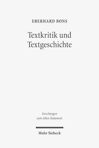 Textkritik und Textgeschichte