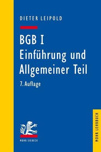 Bgb I: Einfuhrung Und Allgemeiner Teil