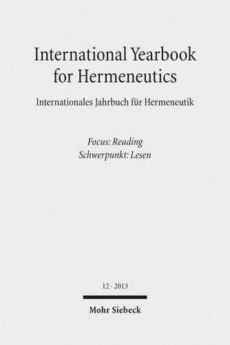 International Yearbook for Hermeneutics / Internationales Jahrbuch für Hermeneutik