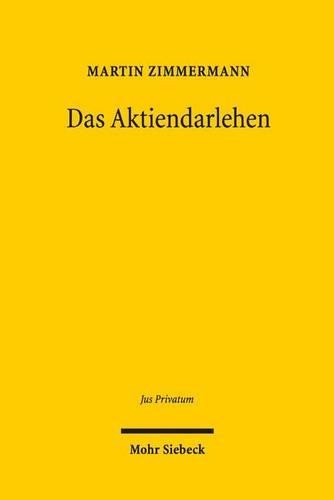 Das Aktiendarlehen