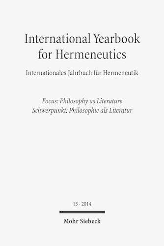 International Yearbook for Hermeneutics / Internationales Jahrbuch für Hermeneutik