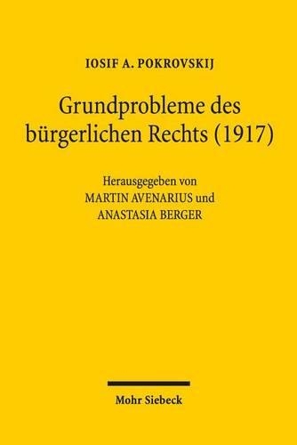 Grundprobleme des bürgerlichen Rechts (1917)